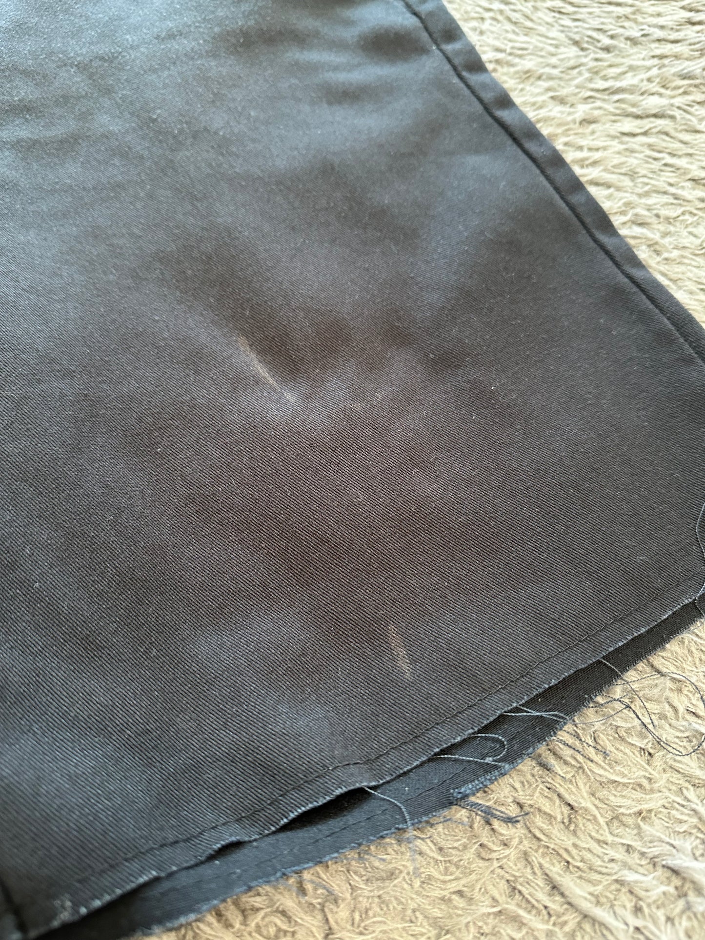 Jam Cargo Shorts Black w/ finished Raw Hem