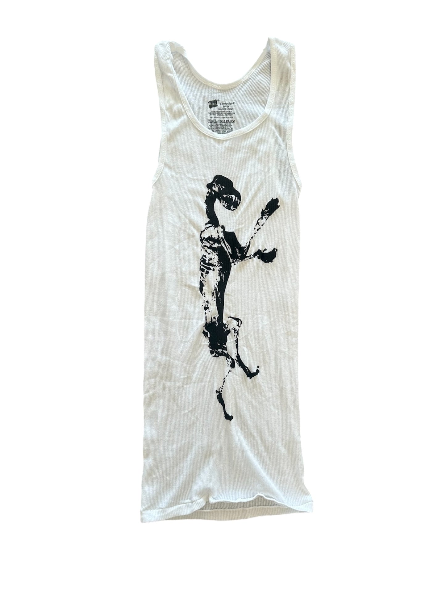 Dog Tank White/Black