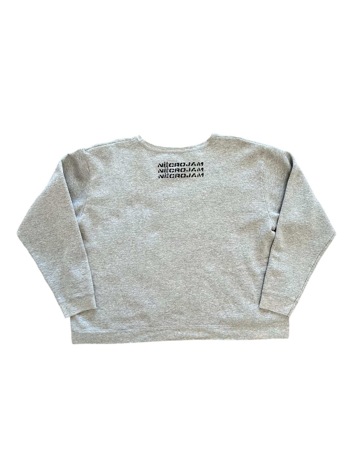 Biohazard Grey Boxy Crewneck