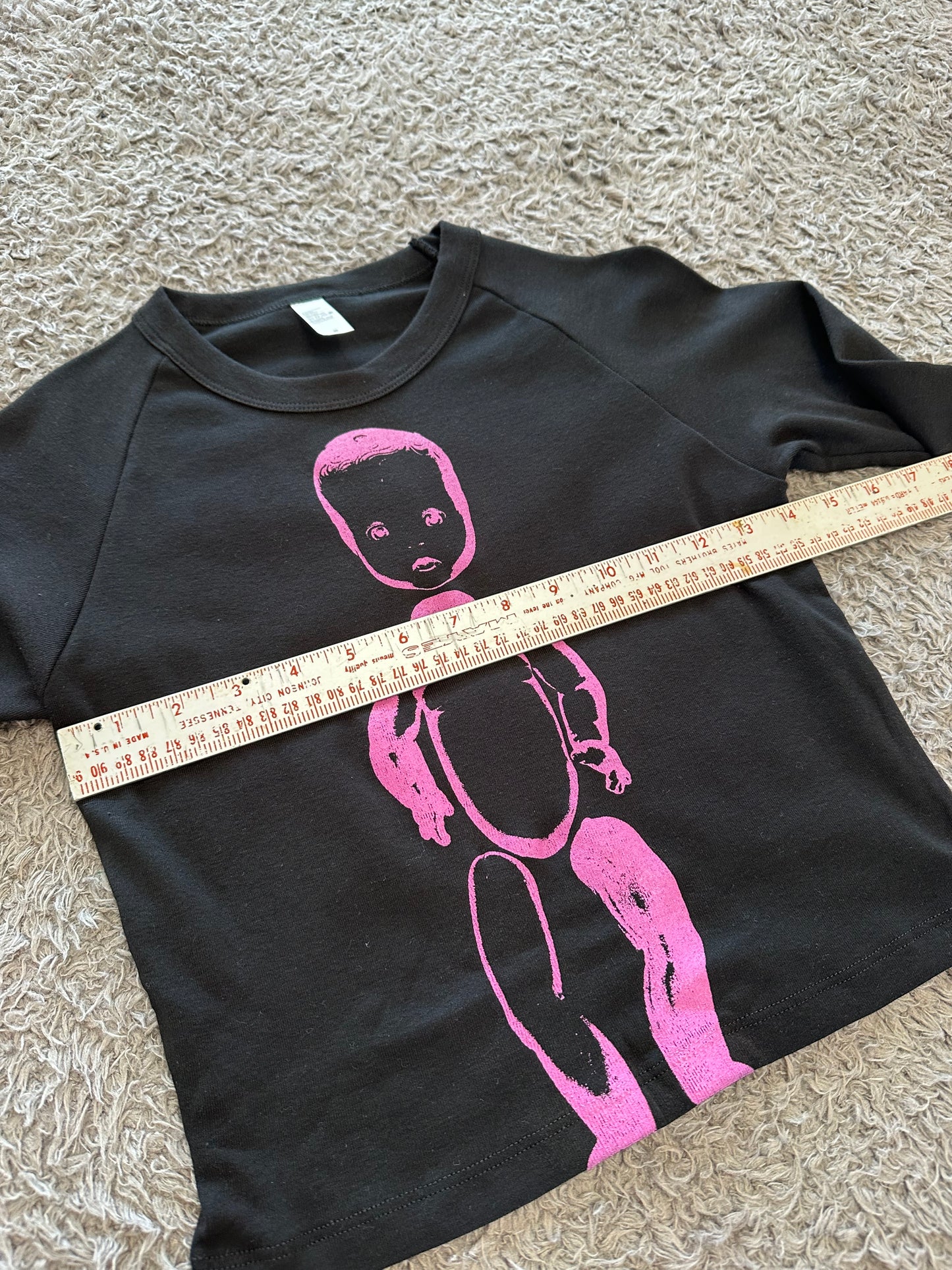 Baby Tee Black/Pink Longsleeve