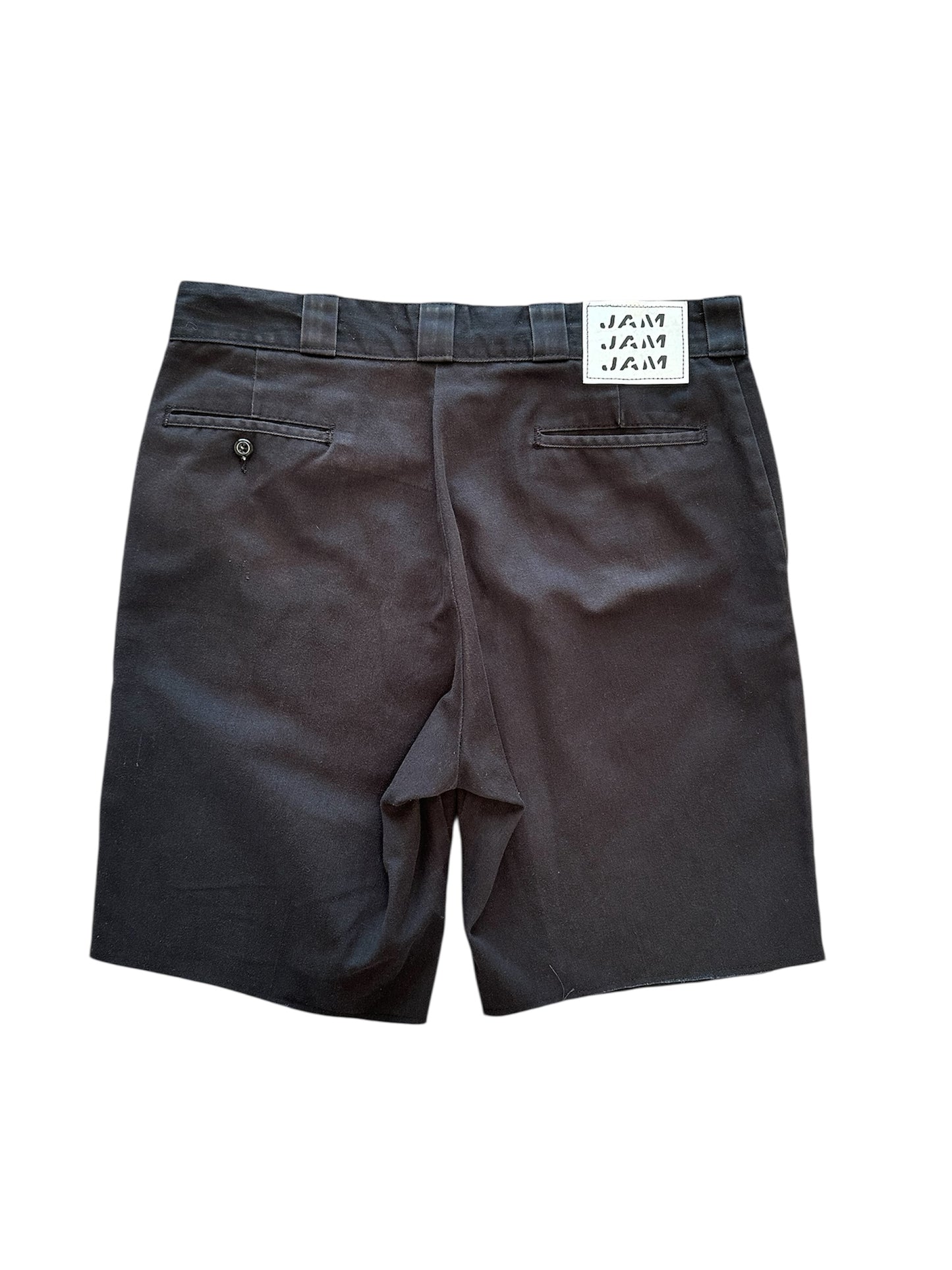 Jam Cargo Shorts Black w/ finished Raw Hem