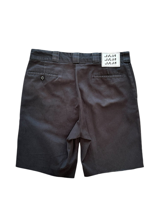Jam Cargo Shorts Black w/ finished Raw Hem