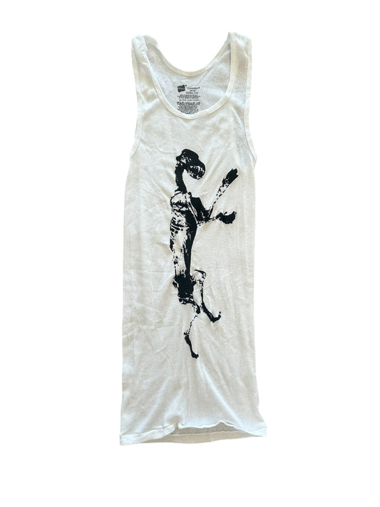 Dog Tank White/Black