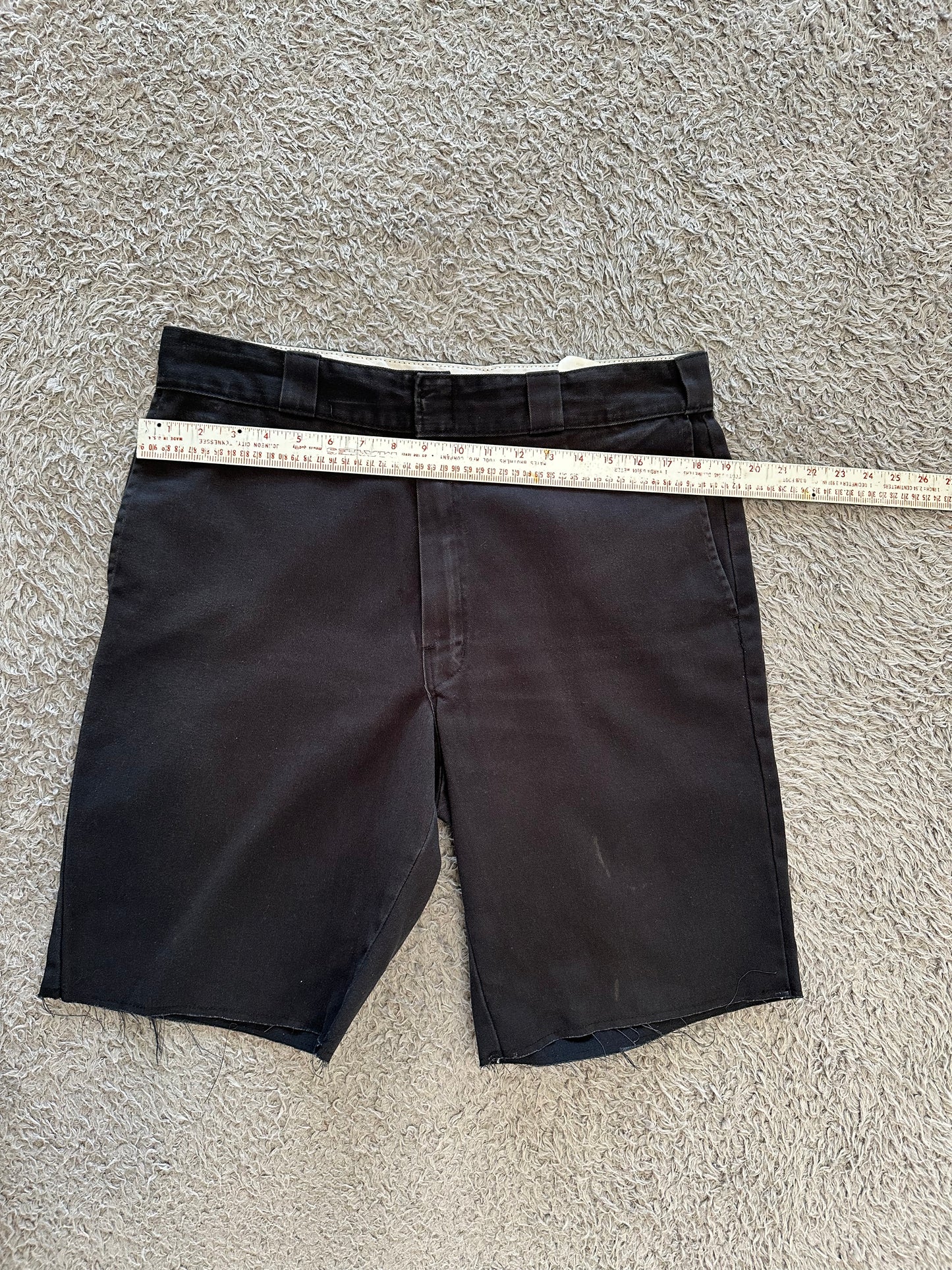 Jam Cargo Shorts Black w/ finished Raw Hem