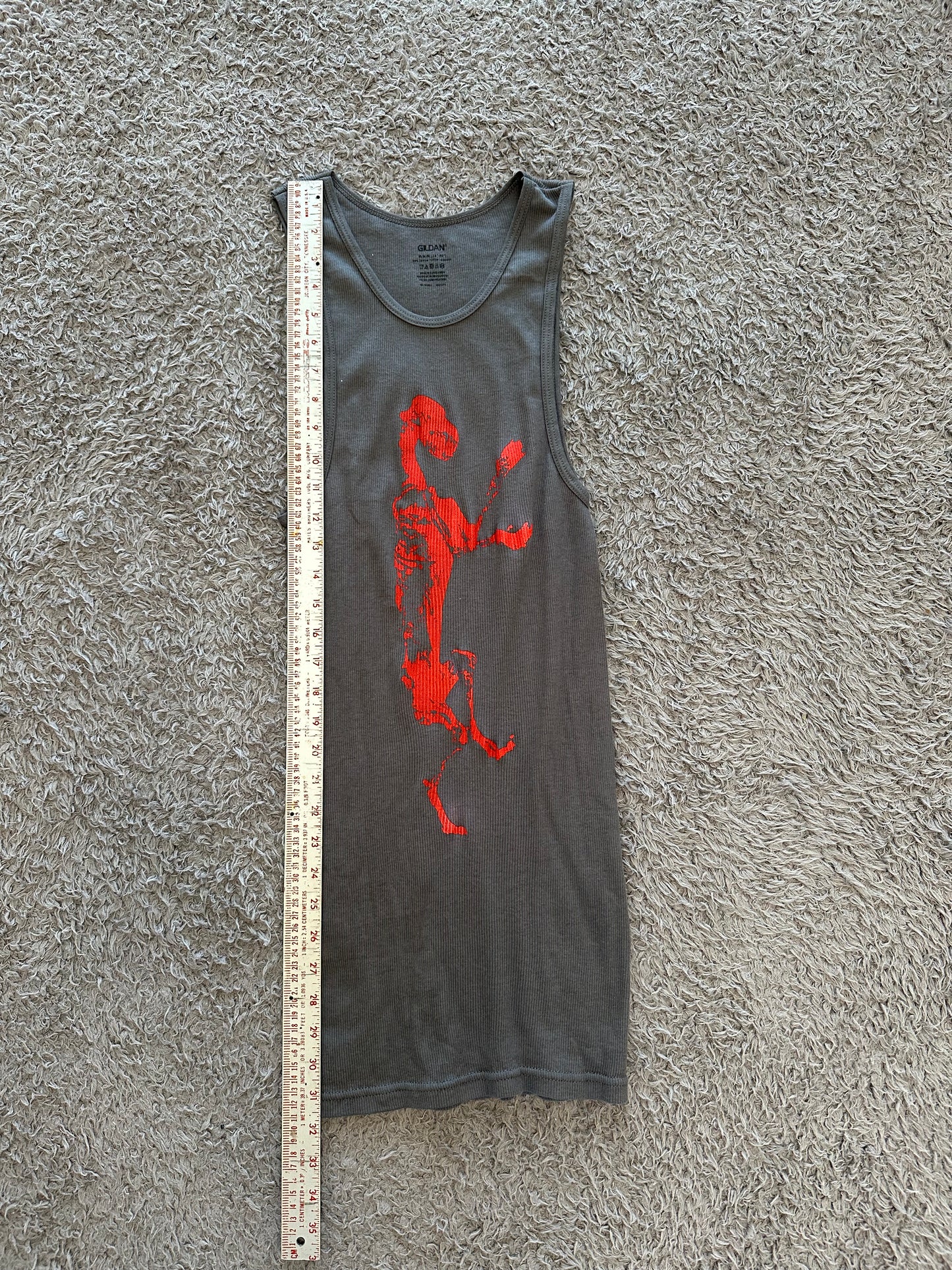 Dog Tank Grey/Red