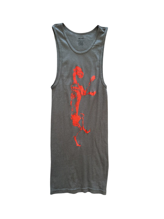 Dog Tank Grey/Red