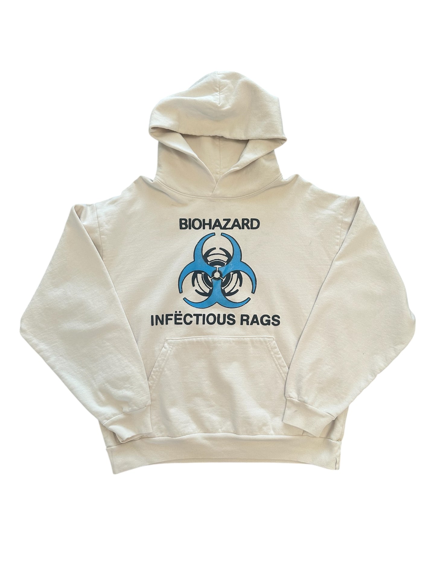 Biohazard Heavyweight Hood (cream color blank)