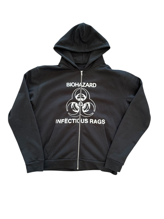 Biohazard Black Zip Hood