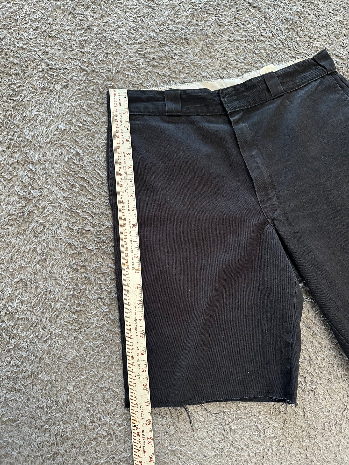 Jam Cargo Shorts Black w/ finished Raw Hem