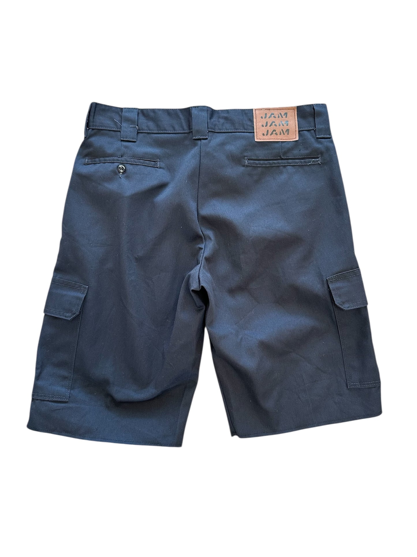 Jam Cargo Shorts Navy w/ finished Raw Hem