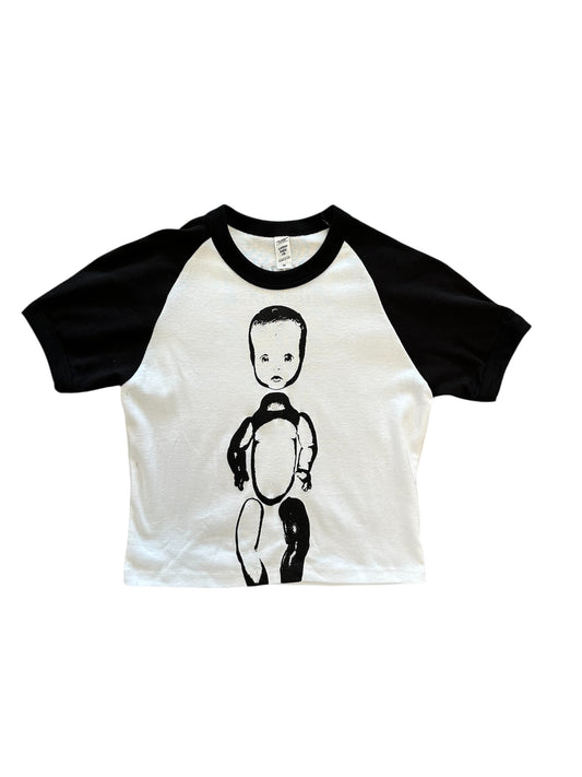 Baby Tee Crop Raglan Sleeve
