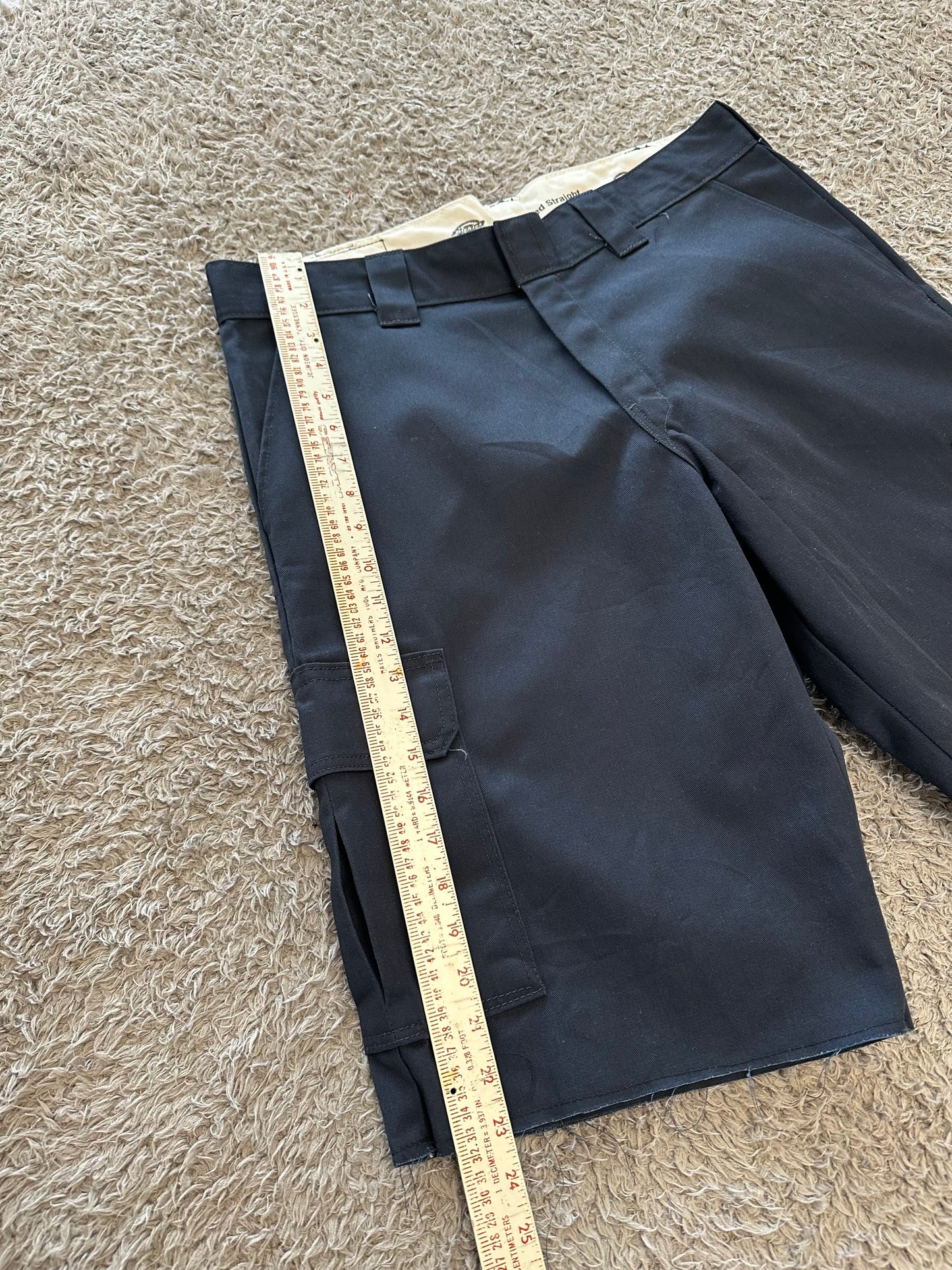 Jam Cargo Shorts Navy w/ finished Raw Hem