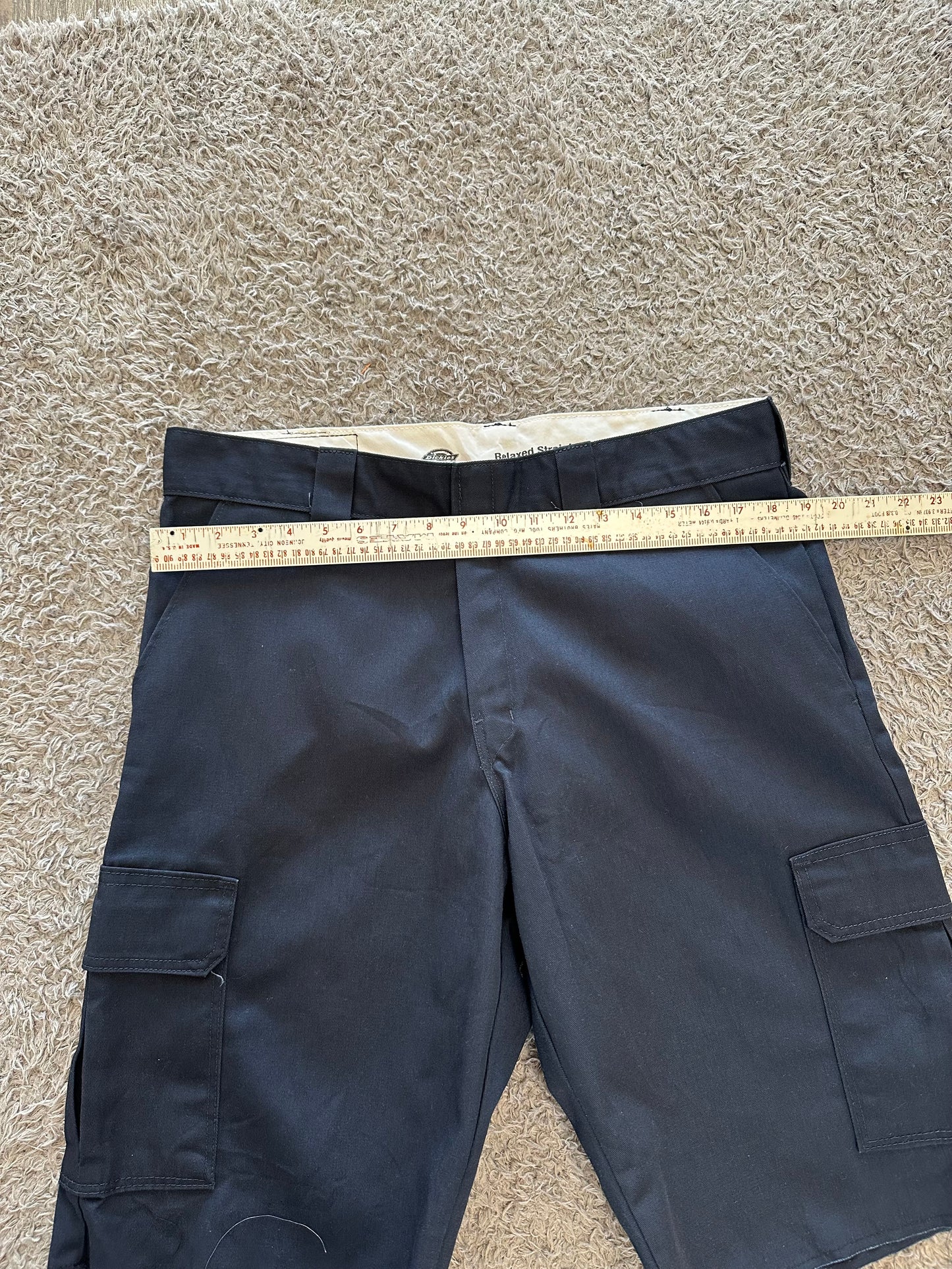 Jam Cargo Shorts Navy w/ finished Raw Hem