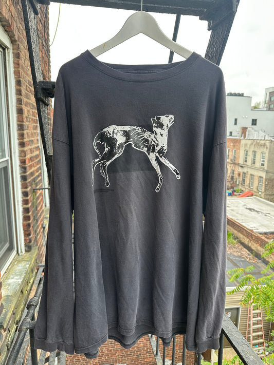Black Feral Distressed Longsleeve