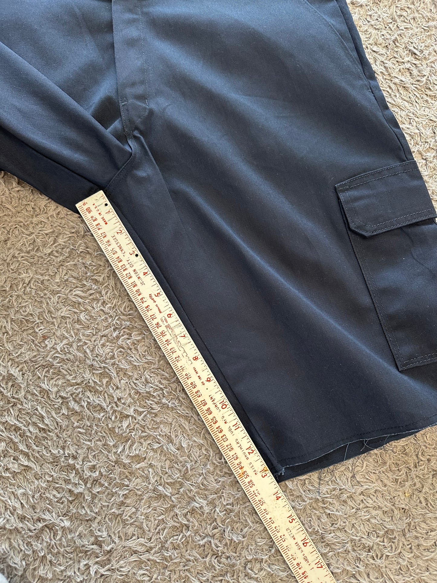 Jam Cargo Shorts Navy w/ finished Raw Hem