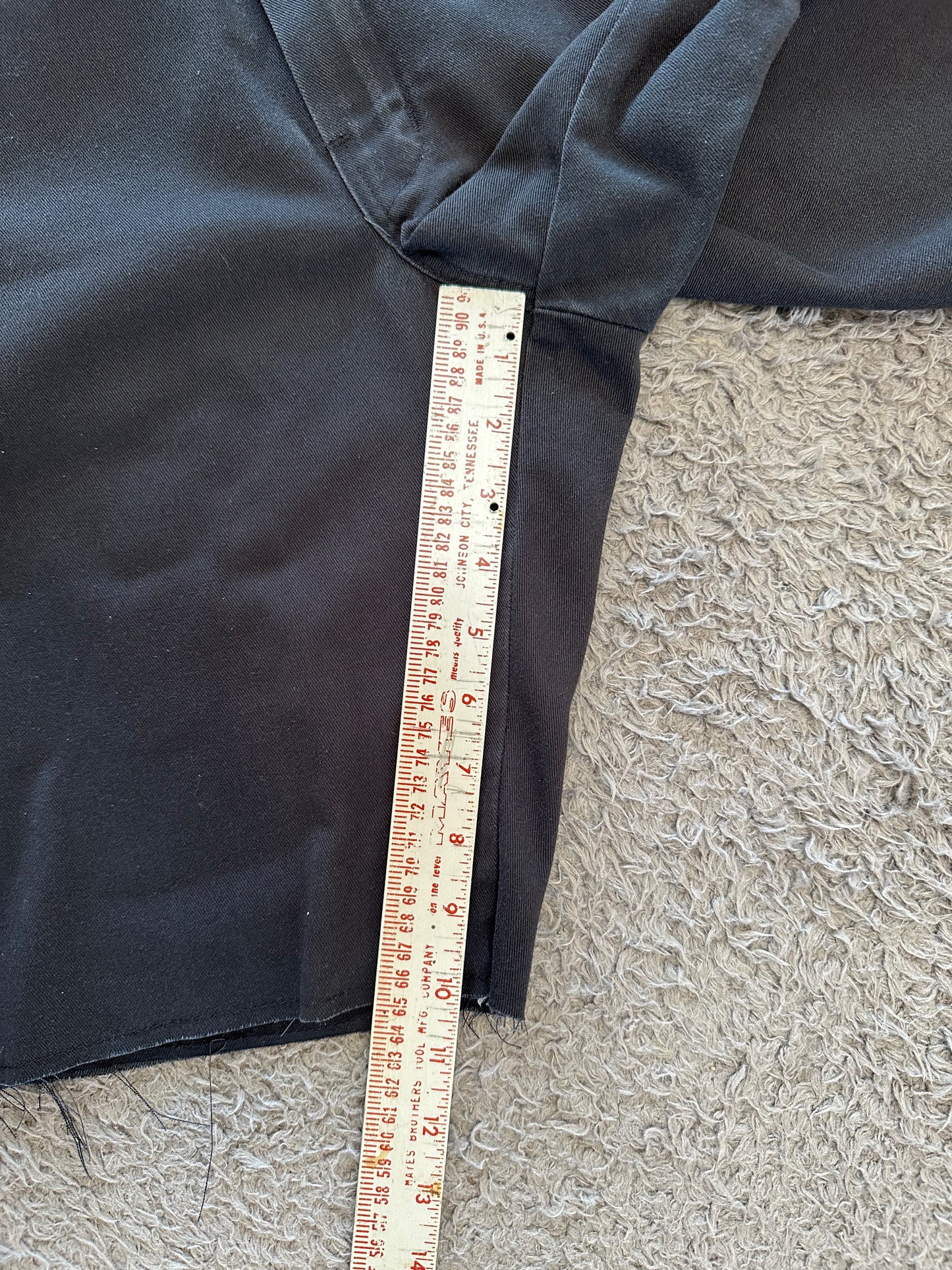 Jam Cargo Shorts Black w/ finished Raw Hem