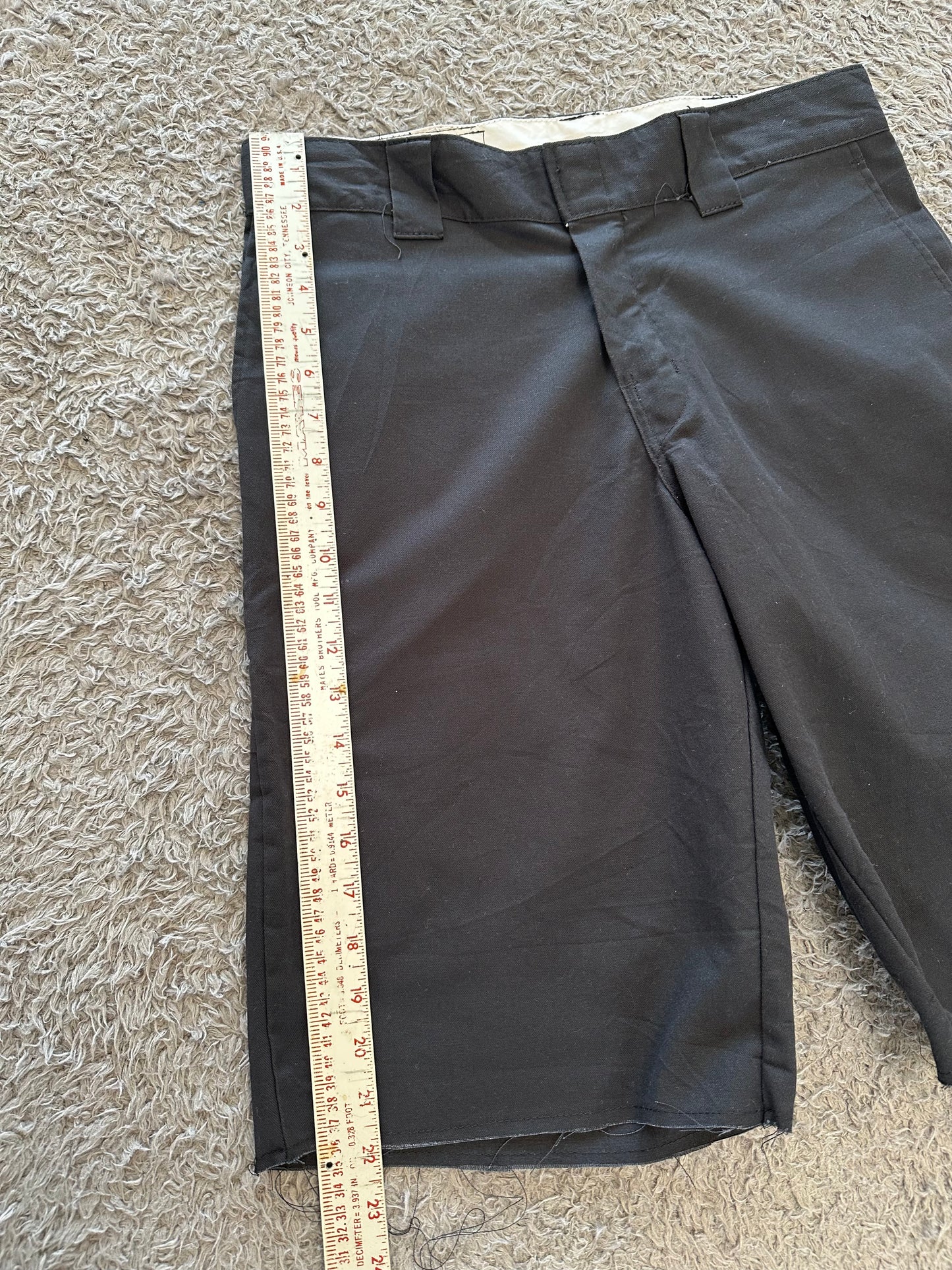 Jam Cargo Shorts Black w/ finished Raw Hem